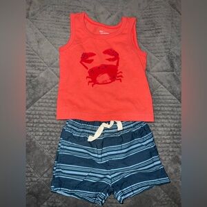 Carter’s Baby Boys Tank Top and Striped Bottom Set ❤️